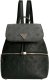 Guess, Helaina, Synthetic Leather, Textile Backpack, Black, Lined Compartment, For Women, 24 x 30 x 13 cm For Women 1
