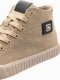 Buty trampki męskie canvas z wysoką cholewką  jasnobrązowe V3 OM-FOTH-0186 44 4
