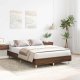 vidaXL Rama łóżka bez materaca Brązowy dąb 135x190 cm Drewno klejone 3
