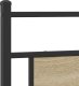 vidaXL Metalowa rama łóżka, bez materaca, dąb sonoma, 200x200 cm 9