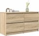 Szafka RTV Sonoma Oak 100x35x54 cm Drewno klejone 4