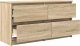 Szafka RTV Sonoma Oak 100x35x54 cm Drewno klejone 5