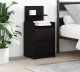 vidaXL Szafki nocne z 2 szufladami 2 szt. Czarne 38x34x80 cm 1