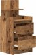 vidaXL Szafki nocne z 2 szufladami 2 szt. Stare drewno 38x34x80 cm 6