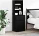 vidaXL Szafka nocna Czarna 39x35x125 cm Drewno klejone 1