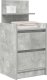 vidaXL Szafki nocne z 2 szufladami 2 szt. Betonowy szary 38x34x80 cm 4