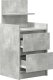 vidaXL Szafki nocne z 2 szufladami 2 szt. Betonowy szary 38x34x80 cm 6