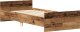 vidaXL Rama łóżka bez materaca Stare drewno 90x190cm Drewno klejone 4