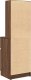 vidaXL Szafka nocna Brązowy Dąb 39x35x125 cm Drewno klejone 8