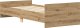 vidaXL Rama łóżka bez materaca Artisan Oak 100x200cm Drewno klejone 7
