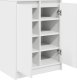 vidaXL Szafka na buty Biała 57x34x76 cm Drewno klejone 5