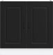 Szafka pod zlewozmywak, Kalmar, czarna, 80x46x81,5 cm 3