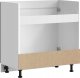 Szafka pod zlewozmywak, Kalmar, czarna, 80x46x81,5 cm 6