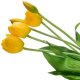 VIRIDIS Kwiat sztuczny Bukiet 5 Tulipanów żółte 40cm 2