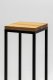 FLOWER STAND LAVALXS BLACK OAK 19X19X47 1