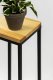 FLOWER STAND LAVALXS BLACK OAK 19X19X47 2
