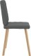 vidaXL Krzesła stołowe, 2 szt., ciemnoszare, obite tkaniną 5
