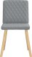 vidaXL Krzesła stołowe, 6 szt., jasnoszare, tapicerowane tkaniną 3