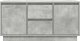 vidaXL Szafka RTV z oświetleniem LED Betonowa Szara 100x41x50 cm 7
