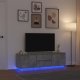 vidaXL Szafka RTV z oświetleniem LED Beton Szary 160,5x41x50 cm 1