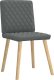 vidaXL Krzesła stołowe, 4 szt., ciemnoszare, obite tkaniną 3