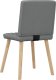 vidaXL Krzesła stołowe, 4 szt., ciemnoszare, obite tkaniną 6