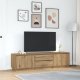 vidaXL Szafka RTV z oświetleniem LED Dąb Artisan 193,5x41x50 cm 4