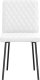 vidaXL Krzesła stołowe, 2 szt., białe, obite sztuczną skórą 4