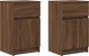 vidaXL Szafki nocne 2 szt. Brązowy dąb 39x35x65 cm Drewno klejone 2