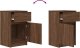 vidaXL Szafki nocne 2 szt. Brązowy dąb 39x35x65 cm Drewno klejone 10