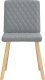 vidaXL Krzesła stołowe, 4 szt., jasnoszare, obite tkaniną 4