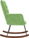 vidaXL Fotel bujany, jasnozielony, tapicerowany aksamitem 5
