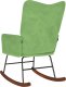vidaXL Fotel bujany, jasnozielony, tapicerowany aksamitem 6