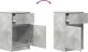 vidaXL Szafka nocna Beton Szary 39x35x65 cm Drewno klejone 9