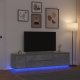 vidaXL Szafka RTV z oświetleniem LED Beton Szary 193,5x41x50 cm 1