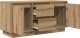 vidaXL Szafka RTV z oświetleniem LED Dąb Artisan 100x41x50 cm 6