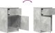 vidaXL Szafki nocne 2 szt. Beton Szary 39x35x65 cm Drewno klejone 10