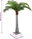vidaXL Sztuczna palma 15 liści 200 cm zielona 5