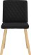 vidaXL Krzesła stołowe, 2 szt., czarne, obite tkaniną 3