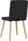 vidaXL Krzesła stołowe, 2 szt., czarne, obite tkaniną 6