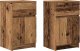 vidaXL Szafki nocne 2 szt. Stare drewno 39x35x65 cm Drewno klejone 2