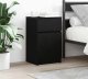 vidaXL Szafki nocne 2 szt. Czarne 39x35x65 cm Drewno klejone 1