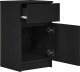vidaXL Szafki nocne 2 szt. Czarne 39x35x65 cm Drewno klejone 6