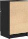 vidaXL Szafki nocne 2 szt. Czarne 39x35x65 cm Drewno klejone 9