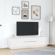 vidaXL Szafka RTV z oświetleniem LED Biała 193,5x41x50 cm 4