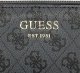Guess, Vikky Zip Around, Textile Wallet, SWSG6995460, Black, For Women For Women 8