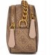 Guess, Dalma, Synthetic Leather, Camera Bag, Textile Crossbody Bag, Bronze, BW7425 VIN35, 20.32 x 7.62 x 13.97 cm, For Women For Women 11