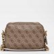 Guess, Dalma, Synthetic Leather, Camera Bag, Textile Crossbody Bag, Bronze, BW7425 VIN35, 20.32 x 7.62 x 13.97 cm, For Women For Women 7