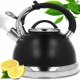 CZAJNIK STALOWY 2.7L INDUKCJA GAZ BRUNBESTE BB-2419 CZARNY ROSE GOLD 6