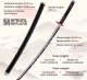 Miecz Katana Demon Slayer Tanjiro Kamado's Drewniany JT10666 3